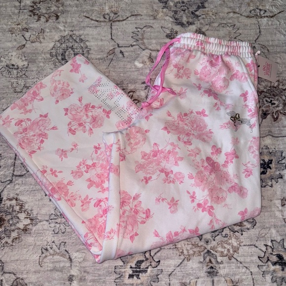 LoveShackFancy Pants - VSpink x loveshackfancy Floral Lounge Pants LARGE